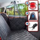 Ver imagem 1 de Capa Protetora Bancos Traseiros Carro Pet Cães Cachorro Gatos + Bag + Comedouro + Cinto