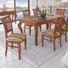 Conjunto Mesa de Jantar Gaules 180cm com 6 Cadeiras Perseu MDF Imbuia - Gran Belo - 4