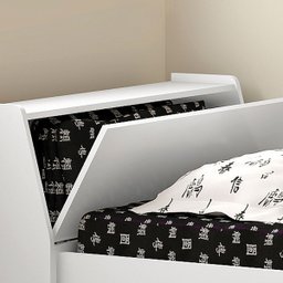 Cama Solteiro Bicama Com 2 Colchões Ditália BB-28 Branco - 6