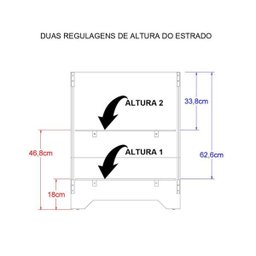 Berço com Colchão Ditália Multifuncional 3x1 Bbi-51 Branco - 2