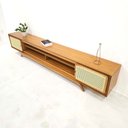 Ver imagem 5 de Rack Sala Tv até 75 Polegadas Ricco 273 Cm Laminado Portas Palhinha Mel