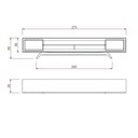 Ver imagem 6 de Rack Sala Tv até 75 Polegadas Ricco 273 Cm Laminado Portas Palhinha Mel