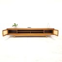 Ver imagem 2 de Rack Sala Tv até 75 Polegadas Ricco 273 Cm Laminado Portas Palhinha Mel