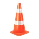 Ver imagem 1 de CONE DE SINALIZAÇÃO DEMARCAÇÃO FLEXÍVEL REFLETIVO 50CM - Laranja