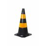 CONE DE SINALIZAÇÃO DEMARCAÇÃO FLEXÍVEL REFLETIVO 50CM - Laranja - 3