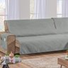 Capa Protetor De Sofá Retrátil Assento Até 2,40m Cinza - 4