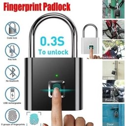 Cadeado Digital Biométrico Carga Usb Até 10 Usuários - 2