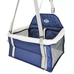 Cadeirinha / Assento de Transporte para cães e gatos até 10 kilos - Tubline  - Cinza e Azul