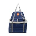 Ver imagem 6 de Cadeirinha / Assento de Transporte para cães e gatos até 10 kilos - Tubline  - Cinza e Azul