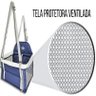 Cadeirinha / Assento de Transporte para cães e gatos até 10 kilos - Tubline  - Cinza e Azul - 3