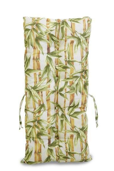 Kit Cadeiras de Bambu 2 Lugares com Almofadas Bambu Claro - 2