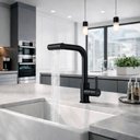 Ver imagem 1 de Torneira Gourmet Misturador Monocomando Cozinha de Bancada Extensível Inox 304 Preta Brinovar