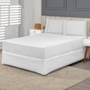 Ver imagem 2 de Jogo de Cama Casal Queen 400 Fios Ponto Palito 04 Peças Toque de seda