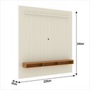 Ver imagem 2 de Painel Ripado para Tv até 75 Polegadas Intense com Nicho 229cm