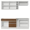 Armário de Cozinha Completa 220cm Branco/Preto/Rustic Parma Madesa 03 - 11