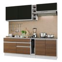 Ver imagem 3 de Armário de Cozinha Completa 220cm Branco/Preto/Rustic Parma Madesa 03
