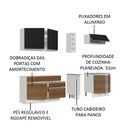 Ver imagem 5 de Armário de Cozinha Completa 220cm Branco/Preto/Rustic Parma Madesa 03