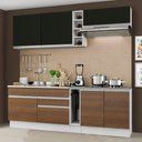 Ver imagem 1 de Armário de Cozinha Completa 220cm Branco/Preto/Rustic Parma Madesa 03