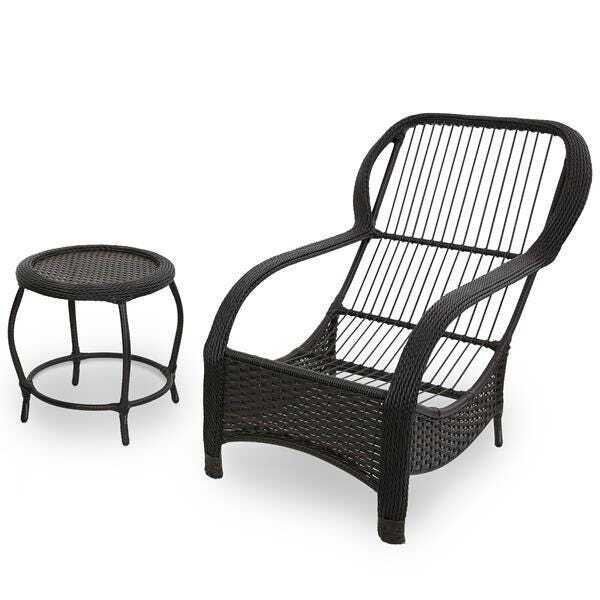 Cadeira de Fibra com Mesa e Almofada Folhagem Outono - 3