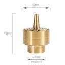 Ver imagem 5 de Bico Efeito Chuva com Jato Central para Fontes Chafarizes e Lagos Entrada Rosca de 1/2"