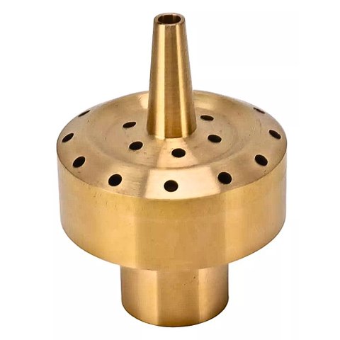 Bico Efeito Chuva com Jato Central para Fontes Chafarizes e Lagos Entrada Rosca de 1/2"