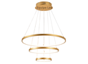 Ver imagem 1 de Lustre Pendente Moderno Anéis LED 3 Arcos Pé Direito Duplo
