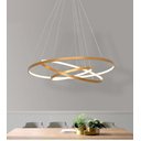 Ver imagem 4 de Lustre Pendente Moderno Anéis LED 3 Arcos Pé Direito Duplo