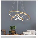 Ver imagem 3 de Lustre Pendente Moderno Anéis LED 3 Arcos Pé Direito Duplo