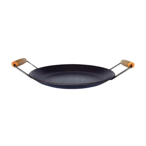 Chapa Disco Arado Aço Carbono Bifeteira Alça Madeira 40cm Metal Mig 2569mtm