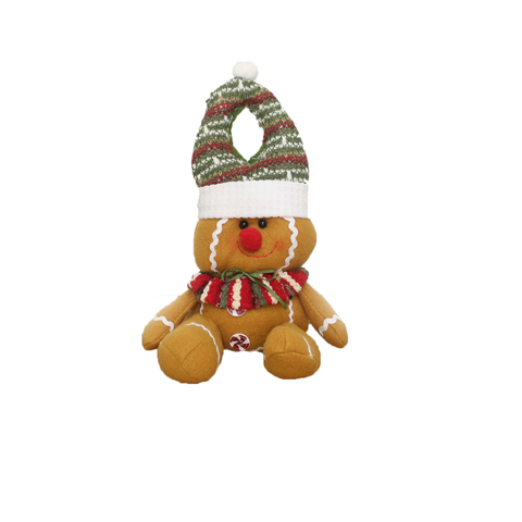 Kit 2 Enfeite de Porta Maçaneta Natal Biscoito Natalino 26cm