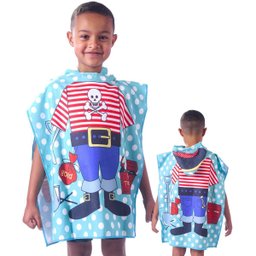Poncho de Praia Kids com Capuz Kids Pirata - 1