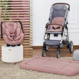 Capa Bebê Conforto e Protetor de Cinto Telha Ajustável, 100% Algodão - Batistela Baby - Envio - 2