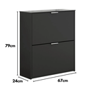 Ver imagem 3 de Sapateira Basculante Organizadora Multiuso Armário 2 Portas