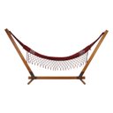 Ver imagem 1 de Suporte de Madeira com Rede de Descanso Vermelha