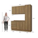 Ver imagem 4 de Armário de Cozinha Compacta 100% Mdf 190cm Nogueira Celeste Kappesberg