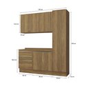 Ver imagem 3 de Armário de Cozinha Compacta 100% Mdf 190cm Nogueira Celeste Kappesberg