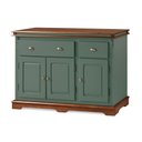 Ver imagem 1 de Balcão Buffet 3 Portas 2 Gavetas Manchester 2001 Linz Móveis - Verde Musgo/imbuia Glazer