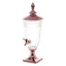 Dispenser Suqueira de Cristal C/pé e Tampa Brandon Rosé 2 Litros Wolff - 1