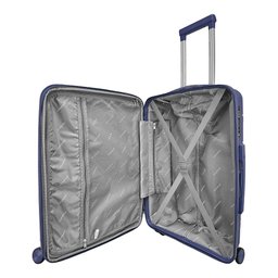 Mala Média 23kg em Polipropileno Rodas 360º Cadeado Tsa Gladiador P2m:azul Marinho - 4
