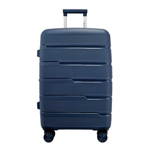 Mala Média 23kg em Polipropileno Rodas 360º Cadeado Tsa Gladiador P2m:azul Marinho