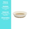 Cesto Fibra Natural Palha com Forro Branco Lateral Algodão 19cm - Hauskraft - 4