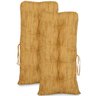 Kit 2 Almofadas para Cadeiras de Bambu e Vime Amarelo Mesclado - 2