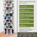 Ver imagem 5 de Sapateira Giratória com Divisória para Botas 2.25m Branca