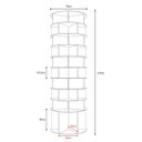 Ver imagem 6 de Sapateira Giratória com Divisória para Botas 2.25m Branca