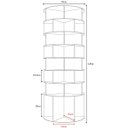 Ver imagem 7 de Sapateira Giratória com Divisória para Botas 1.85m Branca