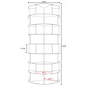 Ver imagem 6 de Sapateira Giratória 1.65m Branca