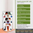 Ver imagem 2 de Sapateira Giratória com Divisória para Botas 1.45m Branca