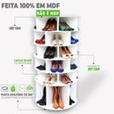 Ver imagem 3 de Sapateira Giratória com Divisória para Botas 1.45m Branca