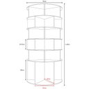 Ver imagem 6 de Sapateira Giratória com Divisória para Botas 1.45m Branca