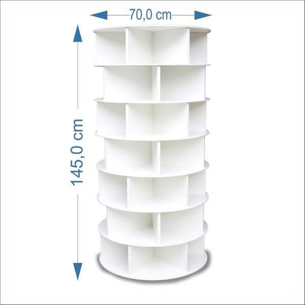 Sapateira Giratória 1.45m Branca - 2